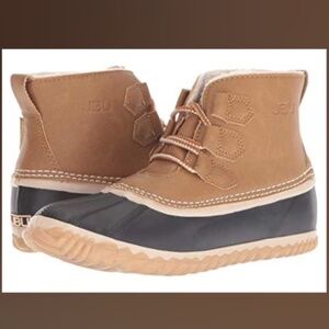 JBU Jamba Nala Boot snow shoes, duck boots Suede & faux shearling fur 9.5 M
